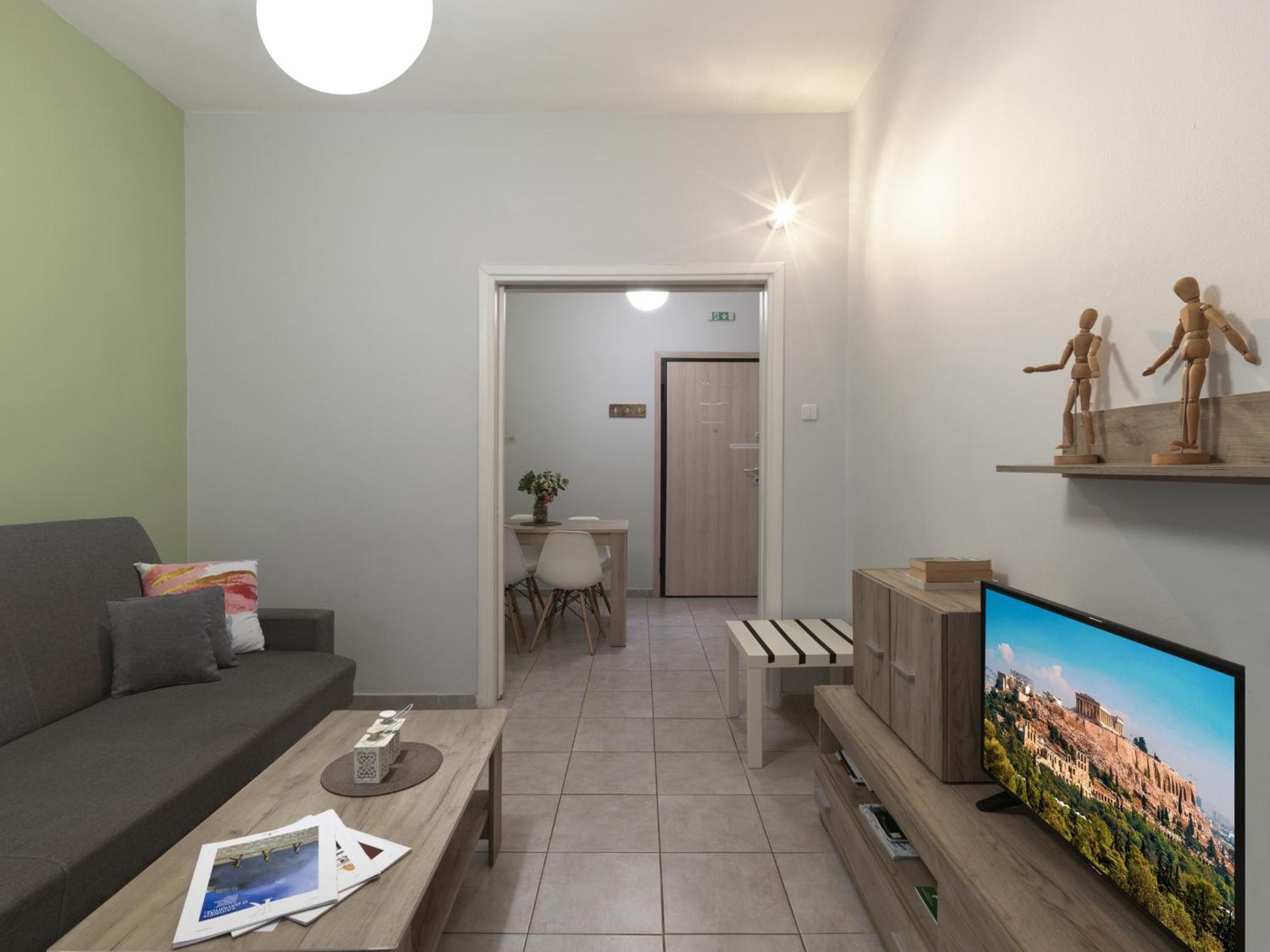 דירות Cozy Athenian One Bd, Pistachio Charm מראה חיצוני תמונה